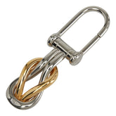 グッチ インフィニティ チャーム キーリング キーホルダー シルバー ゴールド メタル メッキ レディース GUCCI 【中古】